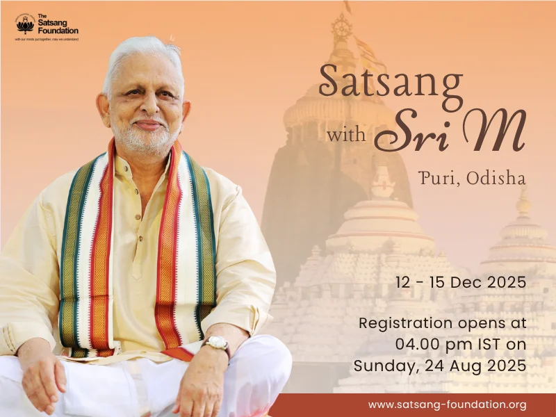 Satsang with Sri M in Puri | Odisha